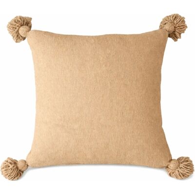 HomeMaison Housse de coussin en laine à pompons - Publicité HomeMaison Housse de coussin en laine à pompons - Publicité