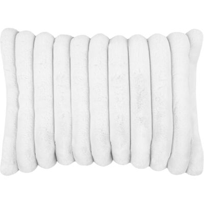 HomeMaison Coussin en imitation fourrure ultra douce à bandes - Publicité HomeMaison Coussin en imitation fourrure ultra douce à bandes - Publicité