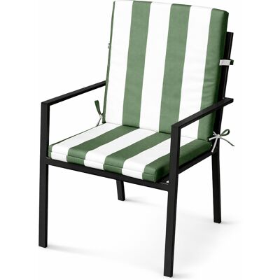 HomeMaison Coussin de fauteuil assise et dossier imperméable à rayures ARCACHON - Publicité HomeMaison Coussin de fauteuil assise et dossier imperméable à rayures ARCACHON - Publicité