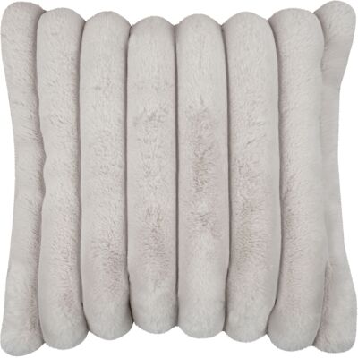 HomeMaison Coussin en imitation fourrure ultra douce à bandes - Publicité HomeMaison Coussin en imitation fourrure ultra douce à bandes - Publicité