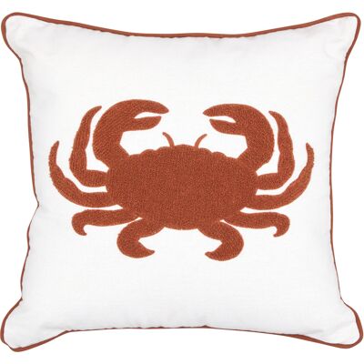 HomeMaison Coussin crabe brodé en coton - Publicité HomeMaison Coussin crabe brodé en coton - Publicité