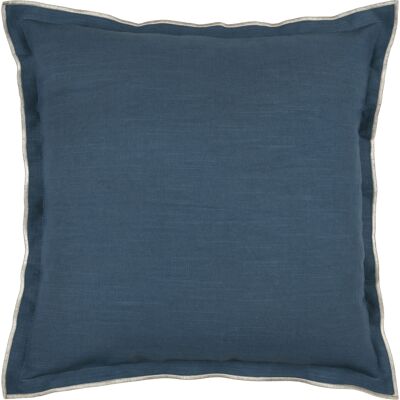 HomeMaison Coussin coton volant plat feston noir - Publicité HomeMaison Coussin coton volant plat feston noir - Publicité