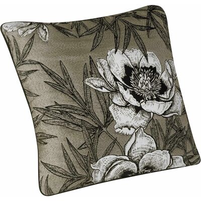 HomeMaison Coussin passepoilé aux impressions florales - Publicité HomeMaison Coussin passepoilé aux impressions florales - Publicité