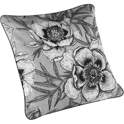 HomeMaison Coussin passepoilé aux impressions florales - Publicité HomeMaison Coussin passepoilé aux impressions florales - Publicité