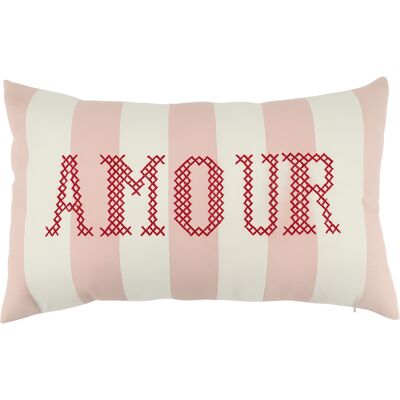 HomeMaison "Coussin polylin rectangulaire ""amour"" brodée" - Publicité HomeMaison "Coussin polylin rectangulaire ""amour"" brodée" - Publicité
