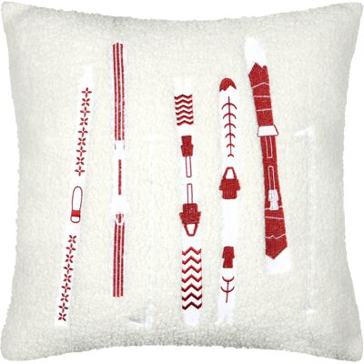 HomeMaison Coussin décoratif effet bouclette style montagne - Publicité HomeMaison Coussin décoratif effet bouclette style montagne - Publicité
