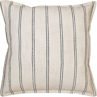 HomeMaison Housse de coussin 100% coton rayures rustiques LOURMARIN - Publicité HomeMaison Housse de coussin 100% coton rayures rustiques LOURMARIN - Publicité