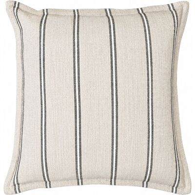 HomeMaison Housse de coussin 100% coton rayures rustiques LOURMARIN - Publicité HomeMaison Housse de coussin 100% coton rayures rustiques LOURMARIN - Publicité
