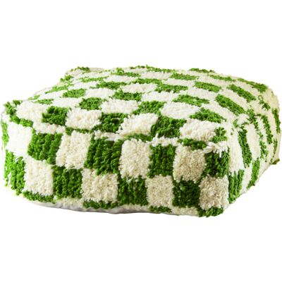 HomeMaison Housse de pouf damier en laine - Publicité HomeMaison Housse de pouf damier en laine - Publicité