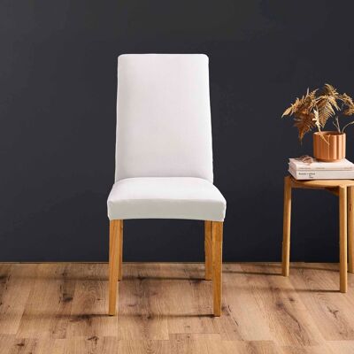 HomeMaison Housse de chaise extensible unie pour assise 40 à 50 cm - Publicité HomeMaison Housse de chaise extensible unie pour assise 40 à 50 cm - Publicité