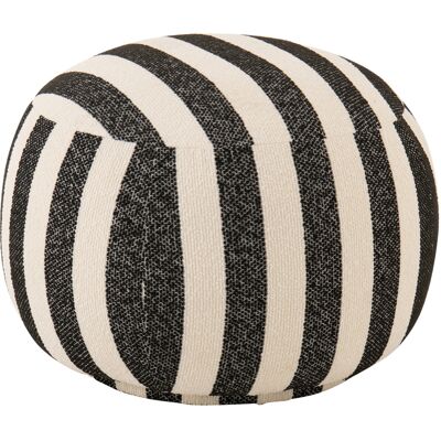 HomeMaison Pouf rond en tissu rayé - Publicité HomeMaison Pouf rond en tissu rayé - Publicité