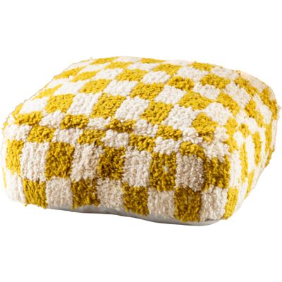 HomeMaison Housse de pouf damier en laine - Publicité HomeMaison Housse de pouf damier en laine - Publicité
