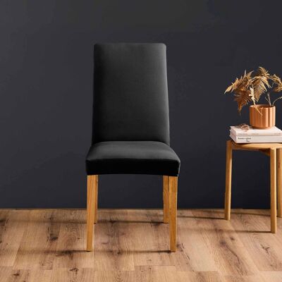 HomeMaison Housse de chaise extensible unie pour assise 40 à 50 cm - Publicité HomeMaison Housse de chaise extensible unie pour assise 40 à 50 cm - Publicité
