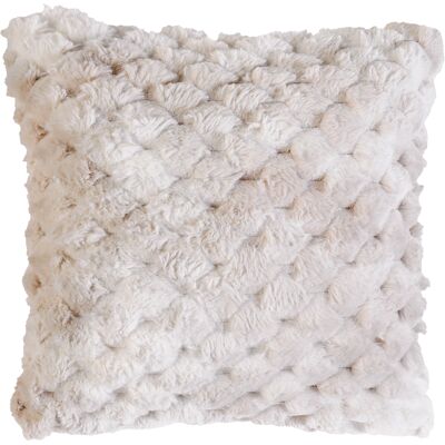 HomeMaison Coussin Imitation Fourrure avec Relief Géométrique - Publicité HomeMaison Coussin Imitation Fourrure avec Relief Géométrique - Publicité