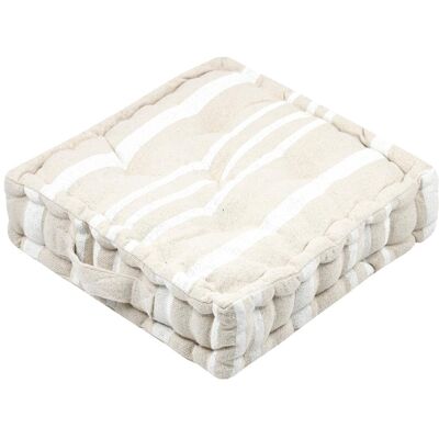 HomeMaison Coussin de sol 100% coton épais et moelleux à rayures - Publicité HomeMaison Coussin de sol 100% coton épais et moelleux à rayures - Publicité