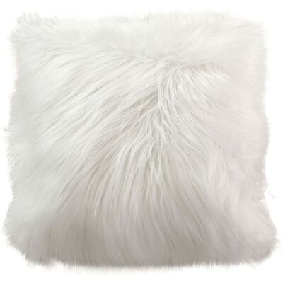 HomeMaison Coussin déhoussable uni imitation fourrure - Publicité HomeMaison Coussin déhoussable uni imitation fourrure - Publicité