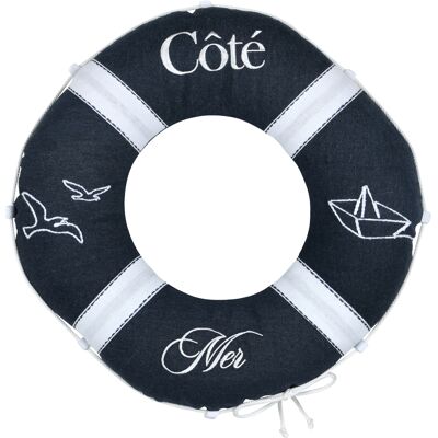 HomeMaison Coussin bouée polycoton décoratif esprit bord de mer - Publicité HomeMaison Coussin bouée polycoton décoratif esprit bord de mer - Publicité