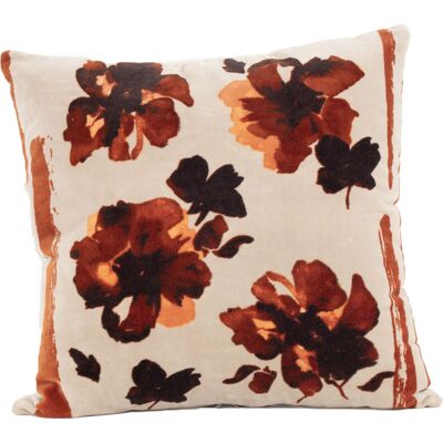 HomeMaison Coussin floral en velours - Publicité HomeMaison Coussin floral en velours - Publicité