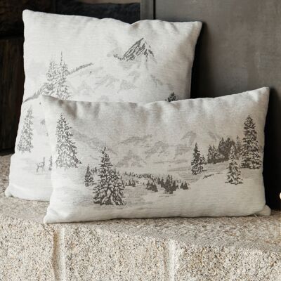HomeMaison Housse de Coussin Sapins Enneigés - Publicité HomeMaison Housse de Coussin Sapins Enneigés - Publicité