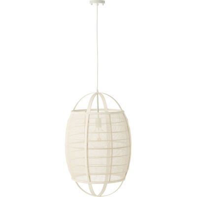 HomeMaison Suspension luminaire en lin et bambou - Publicité HomeMaison Suspension luminaire en lin et bambou - Publicité
