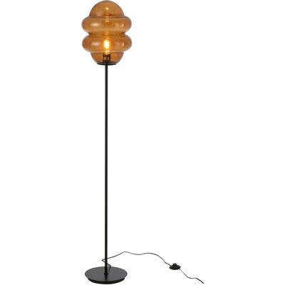 HomeMaison Lampadaire en verre fumé design vintage - Publicité HomeMaison Lampadaire en verre fumé design vintage - Publicité