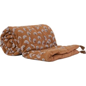 HomeMaison Édredon imprimé 100% coton avec pompon - Publicité HomeMaison Édredon imprimé 100% coton avec pompon - Publicité