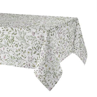 HomeMaison Nappe rectangulaire en coton enduit anti-tache motif végétal - Publicité HomeMaison Nappe rectangulaire en coton enduit anti-tache motif végétal - Publicité