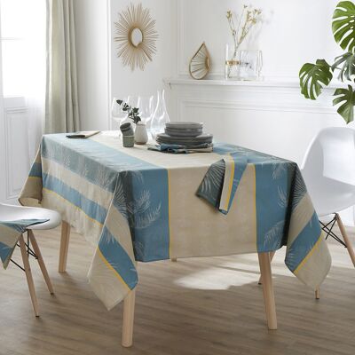HomeMaison Nappe rectangulaire tropicale à jacquard enduit - Publicité HomeMaison Nappe rectangulaire tropicale à jacquard enduit - Publicité