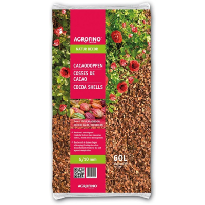 Fleur Cosses de cacao Agrofino NATUR DECOR 60L - Publicité Fleur Cosses de cacao Agrofino NATUR DECOR 60L - Publicité