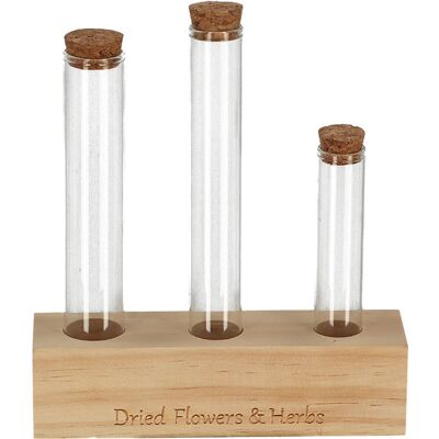 Esschert Design Lot de 3 tubes à essai en verre 18cm - Publicité Esschert Design Lot de 3 tubes à essai en verre 18cm - Publicité