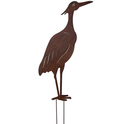 Fleur Déco de jardin Héron 90cm en métal - Publicité Fleur Déco de jardin Héron 90cm en métal - Publicité