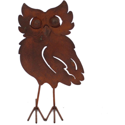 Fleur Hibou en métal - Déco jardin 29cm - Publicité Fleur Hibou en métal - Déco jardin 29cm - Publicité