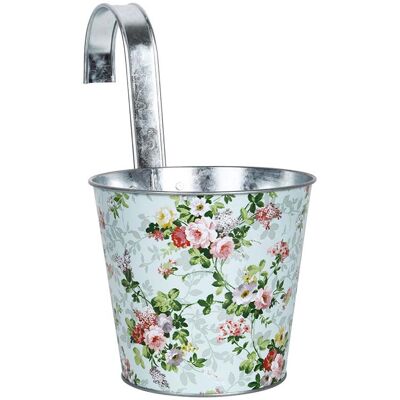 Esschert Design Cache pot Zinc à suspendre Motif Roses - Publicité Esschert Design Cache pot Zinc à suspendre Motif Roses - Publicité