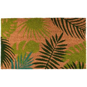 Esschert Design Paillasson coco feuille tropicale 75 X 45 cm - Publicité Esschert Design Paillasson coco feuille tropicale 75 X 45 cm - Publicité