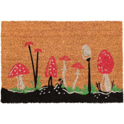 Esschert Design Paillasson coco motif champignons 60cm - Publicité Esschert Design Paillasson coco motif champignons 60cm - Publicité