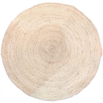 Aubry Gaspard Tapis rond Jute naturelle Diam 90 cm - Publicité Aubry Gaspard Tapis rond Jute naturelle Diam 90 cm - Publicité