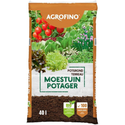 Fleur Terreau potager Agrofino BIO nature 100 jours de nutrition 40L - Publicité Fleur Terreau potager Agrofino BIO nature 100 jours de nutrition 40L - Publicité