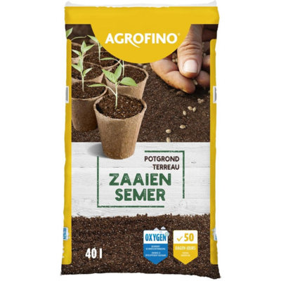 Fleur Terreau semis et bouturage Agrofino 50 jours de nutriments 40L - Publicité Fleur Terreau semis et bouturage Agrofino 50 jours de nutriments 40L - Publicité