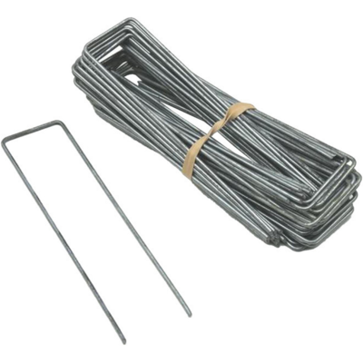 Fleur Lot de 100 agrafes pour bâche de plantation 30x10x30cm - Publicité Fleur Lot de 100 agrafes pour bâche de plantation 30x10x30cm - Publicité
