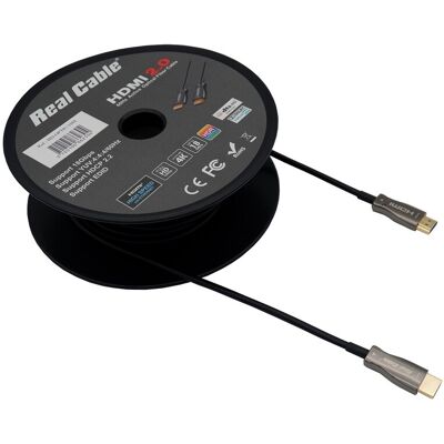 Real Cable HD-OPTIC - Câble HDMI2.0 sur fibre optique> - Publicité Real Cable HD-OPTIC - Câble HDMI2.0 sur fibre optique> - Publicité