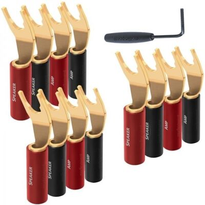 Audioquest SUREGRIP 100 GOLD - Lot de 12 fourches> - Publicité Audioquest SUREGRIP 100 GOLD - Lot de 12 fourches> - Publicité