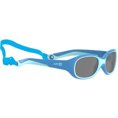 AZR - Teddy + Bleue Mate Gris Miroir - Lunettes de soleil - Publicité AZR - Teddy + Bleue Mate Gris Miroir - Lunettes de soleil - Publicité