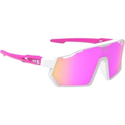 AZR - Pro Race Jr Rx Blanche Rose Vernie Multicouche Rose - Lunettes de soleil - Publicité AZR - Pro Race Jr Rx Blanche Rose Vernie Multicouche Rose - Lunettes de soleil - Publicité