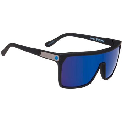 Spy - Flynn Soft Matte Black Happy Bronze Dark Blue Mirror - Lunettes de soleil - Publicité Spy - Flynn Soft Matte Black Happy Bronze Dark Blue Mirror - Lunettes de soleil - Publicité
