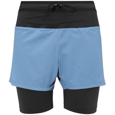 Millet - Intense 2In1 Short W Blue - M - Short de trail - Publicité Millet - Intense 2In1 Short W Blue - M - Short de trail - Publicité