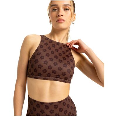 Roxy - Roxy Pro Wave - Bikini Top Chocolate Plum Polka - XS - Maillot de bain - Publicité Roxy - Roxy Pro Wave - Bikini Top Chocolate Plum Polka - XS - Maillot de bain - Publicité