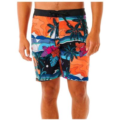 Rip Curl - Mirage Postcards Black - 28 - Boardshort - Publicité Rip Curl - Mirage Postcards Black - 28 - Boardshort - Publicité