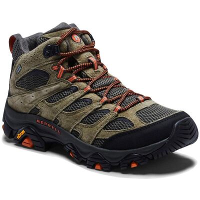Merrell - Moab 3 Mid Gore-Tex Olive - 44.5 - Chaussures de randonnée - Publicité Merrell - Moab 3 Mid Gore-Tex Olive - 44.5 - Chaussures de randonnée - Publicité