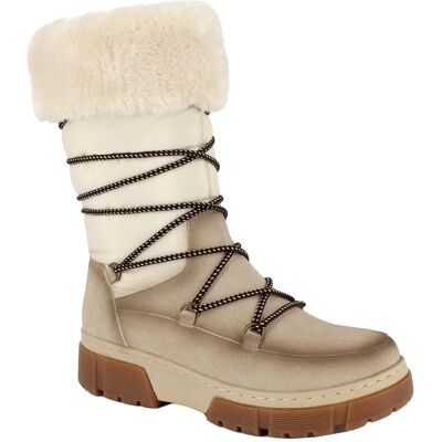 Kimberfeel Rosie Bottes de Neige Beige - Snow Boots - Publicité Kimberfeel Rosie Bottes de Neige Beige - Snow Boots - Publicité