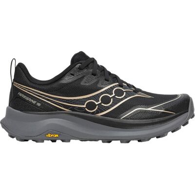 Saucony - Peregrine 16 Wmn Black Carbon - 7.5 - Chaussures de trail - Publicité Saucony - Peregrine 16 Wmn Black Carbon - 7.5 - Chaussures de trail - Publicité